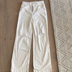 Women's White Flare Jeans